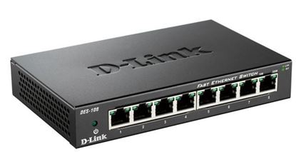 Picture of D-Link switch neupravljivi,DES-108/E (metalno kućište)