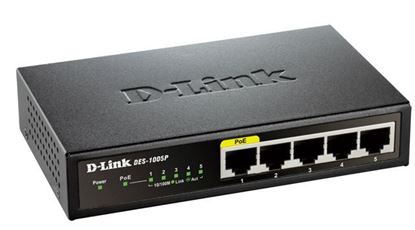 Slika D-Link switch neupravljivi, DES-1005P/E