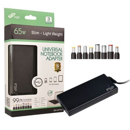 Picture of Adapter 65W Fortron NB Lite 65 slim univerzalni, USB