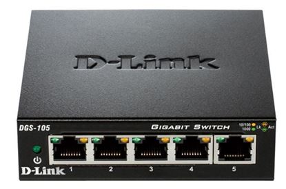 Slika D-Link switch neupravljivi, DGS-105/E (metalno kućište)