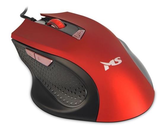 Slika MS WAVE_2 žičani miš, crveni