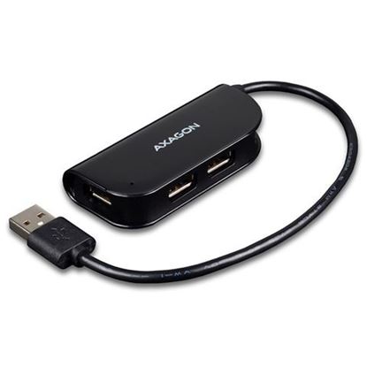 Slika AXAGON HUE-X4B 4x USB2.0 READY Hub, Crni