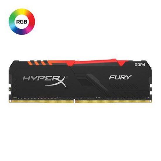 Slika Memorija Kingston DDR4 8GB 2400MHz HyperX Fury Black RGB