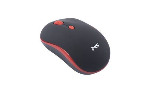 Slika MS ROUND crveni bežični miš