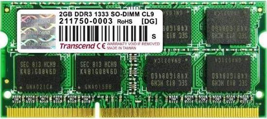 Slika Memorija Transcend SO-DIMM DDR3 2GB 1333MHz, TS256MSK64V3U