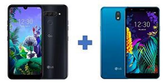 Slika MOB LG Q60 black + LG K20 blue