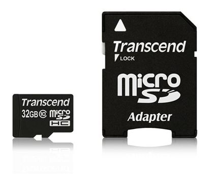 Picture of Memorijska kartica Transcend SD MICRO 32GB HC Class10 + SD adapter