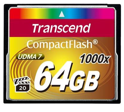Slika Memorijska kartica Compact Flash Transcend 64GB 1000X TS