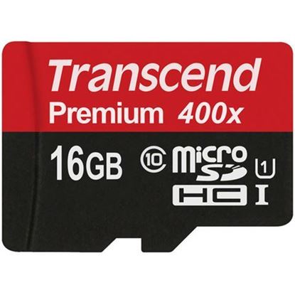 Slika Memorijska kartica Transcend SD MICRO 16GB HC Class UHS 1 + SD adapter