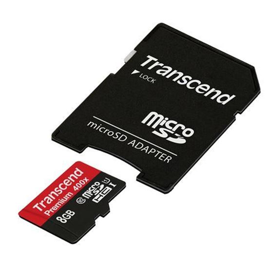 Picture of Memorijska kartica Transcend  SD MICRO 8GB HC Class 10 U1 + ad TS