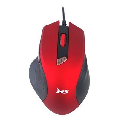 Slika MS FOCUS C116 žičani miš crveni