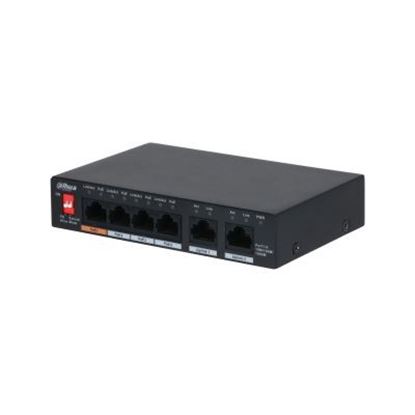 Slika Dahua DOD Switch 6 Gigabit port 4 PoE, PFS3006-4GT-60-V2