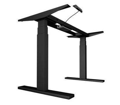 Slika UVI DESK Električni Sit-Stand okvir stola crni (motor 3 razine)