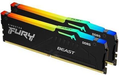 Slika MEM DDR5 32GB (2x16) 5600MHz Kingston FURY Beast RGB KF556C40BBAK2-32