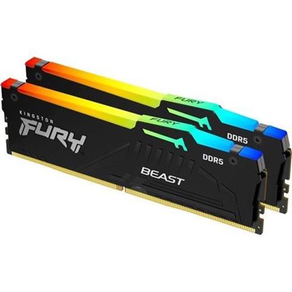 Picture of MEM DDR5 32GB (2x16) 5200MHz FURY Beast RGB KF552C40BBAK2-32