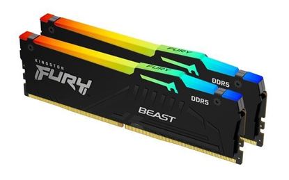 Slika MEM DDR5 32GB (2x16) 6400MHz KIN FURY Beast RGB XMP KF564C32BBAK2-32