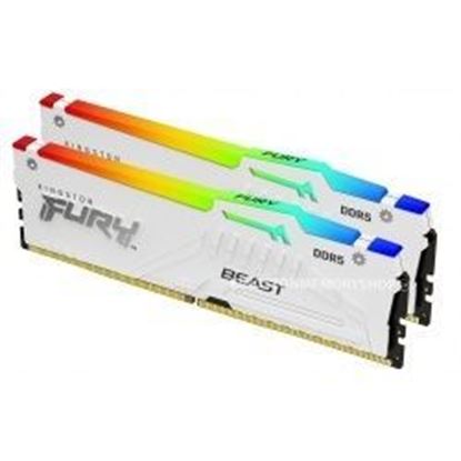 Slika MEM DDR5 32GB (2x16) 6400MHz KIN FURY Beast WRGB XMP KF564C32BBAK2-32