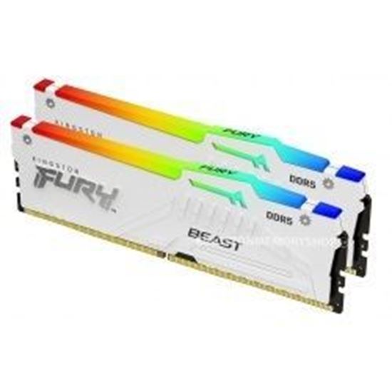 Slika MEM DDR5 32GB (2x16) 6400MHz KIN FURY Beast WRGB EXP KF564C32BWEAK2-32