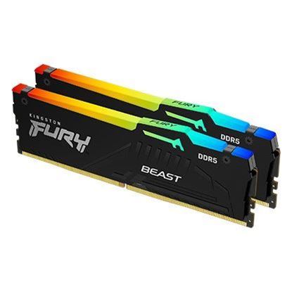 Slika MEM DDR5 64GB (2x32) 6400MHz KIN FURY Beast RGB XMP KF564C32BBAK2-64